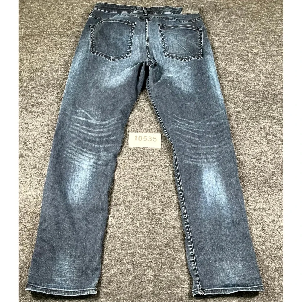 Express Hyper Stretch Classic Straight Jeans Mens 36x34 Blue Denim Dark Wash